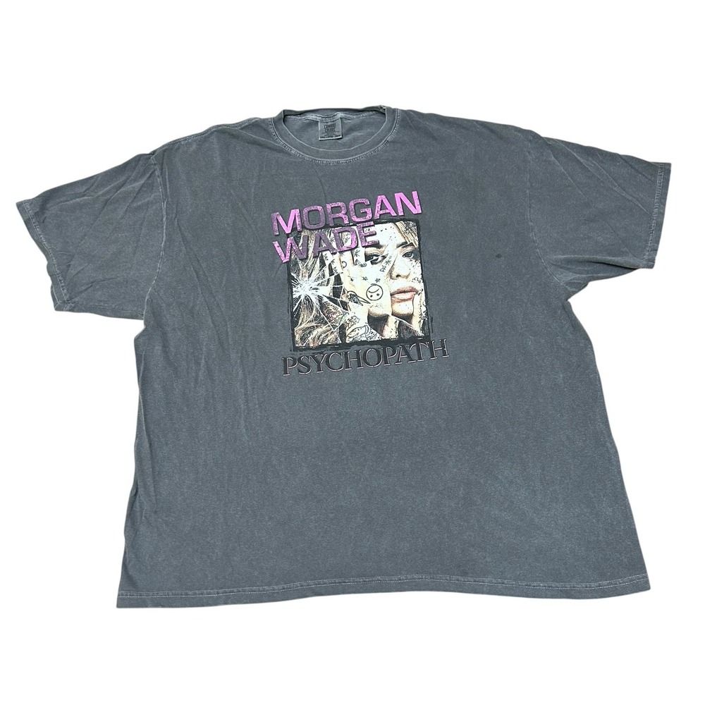 Morgan Wade Psychopath Band Shirt Gray Wash Size 3XL T Shirt - Picture 2 of 9